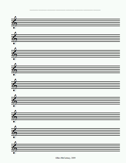 printable staff paper