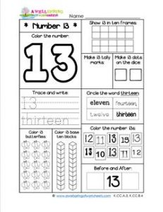 printable ten frames number worksheets number