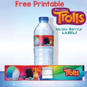 printable water bottle labels free printable trolls water bottle labels applied