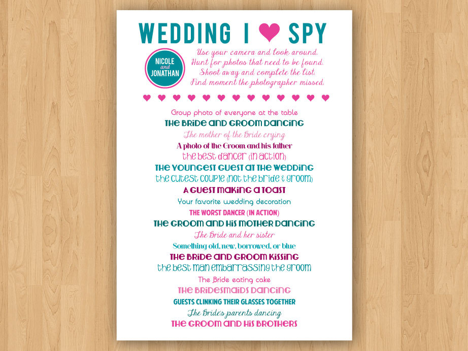 printable wedding guest list