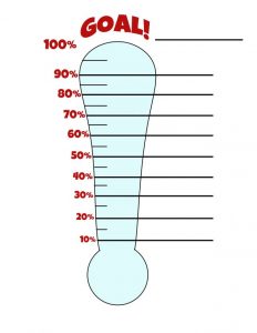 printable weight loss chart goal thermometer e