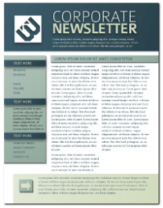 printed newsletter templates newsletter template print