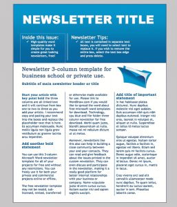 printed newsletter templates word newsletter template free printable microsoft word regarding newsletter templates free printable