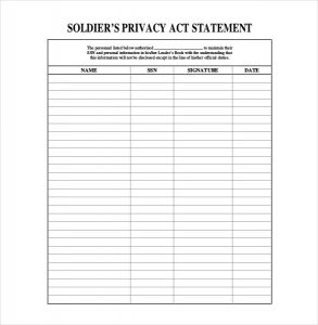 Privacy Act Statement | Template Business