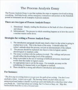 process analysis essay example sample process analysis essay