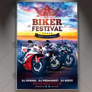 product flyer template biker festival flyer psdmarket