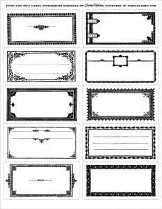 product label templates wlchfoodgiftblack