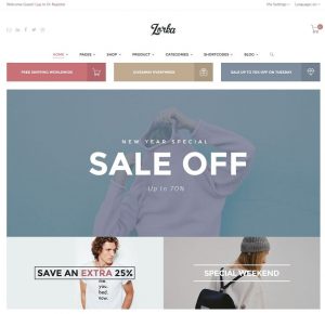 products catalog template zorka wordpress ecommerce theme