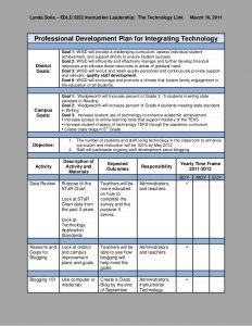 professional development plan professional development plan integrating technology 1 728