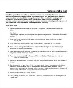 professional email templates professional email response template