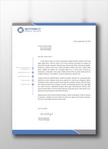 professional letter head professional corporate letterhead template download