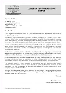 professional letter of recommendation a professional letter of recommendation