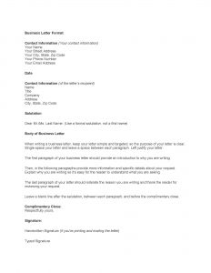 professional letter template business letter template 5