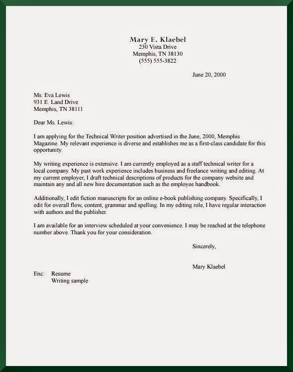 professional letter template