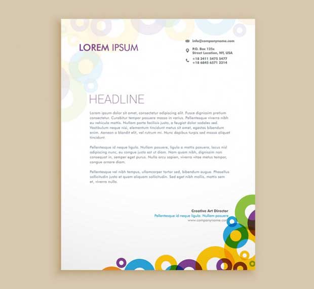 professional letterhead template