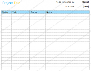 professional reference list template project to do list basic format