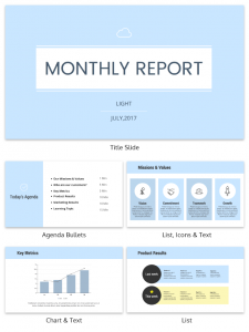 professional report templates presentation slides