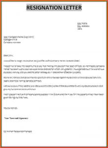 professional resignation letter professional resignation letters resignation letter template