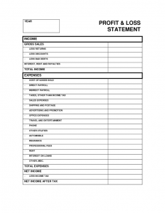 profit and loss statement pdf profit and loss template uk x