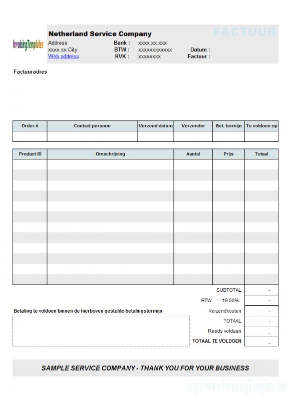 proforma invoice template