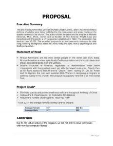 program proposal template healthy churches now wellness program proposal