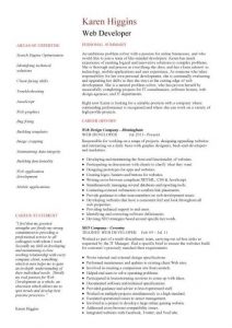 programmer resume example pic web developer resume