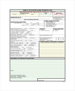 progress note template nursing progress note template