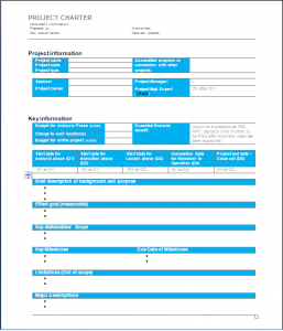 project charter template project charter 1