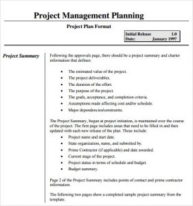 project management plan template project management plan template