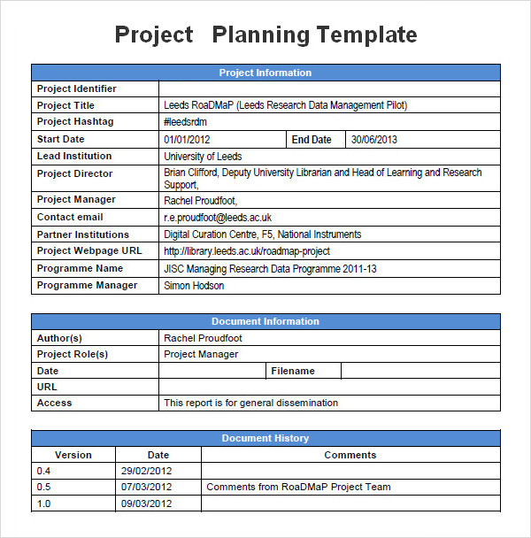 Project Management Proposal Template