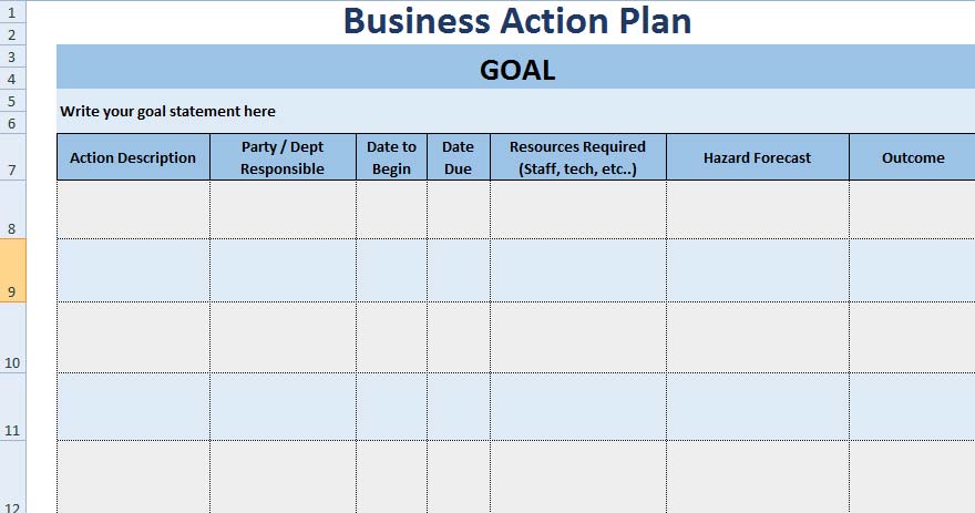 goals projects tasks