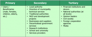 project overview template netsaff example of a categorisation