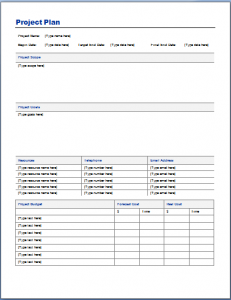 project plan template word project plan template