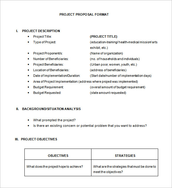 project proposal example