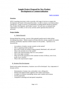 project proposal examples sample project proposal