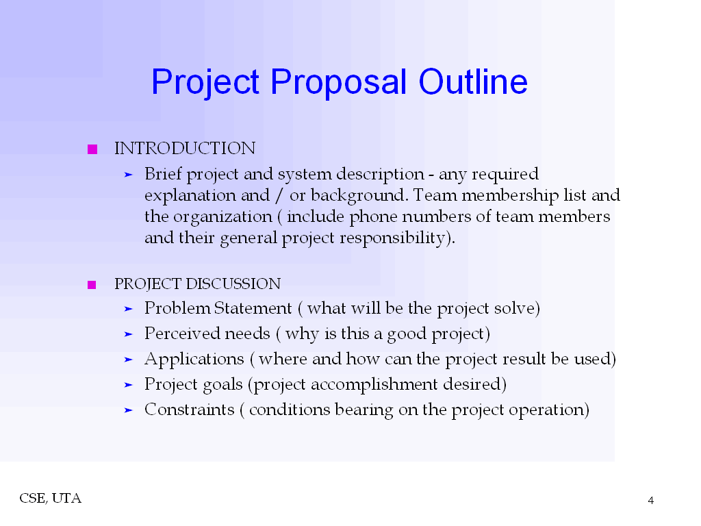 project proposal outline