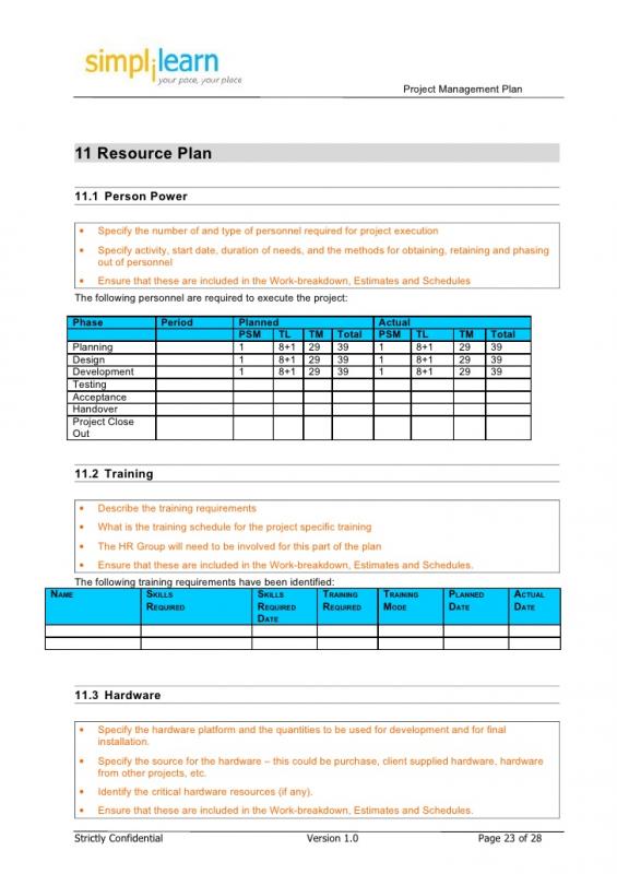 project report format