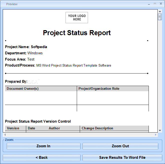 project report template