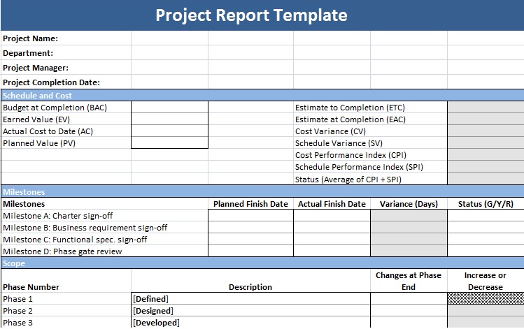 project report template