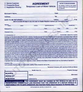 promissory note for car loan agreement form