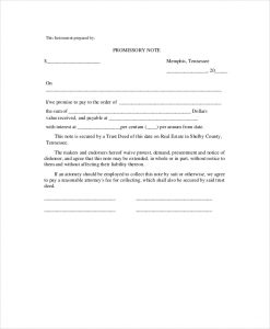 promissory note format promissory note real estate in pdf