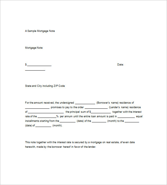 promissory note sample