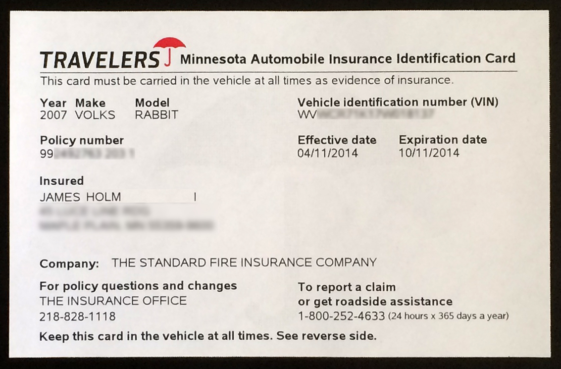 Proof Of Auto Insurance Template Free | Template Business
