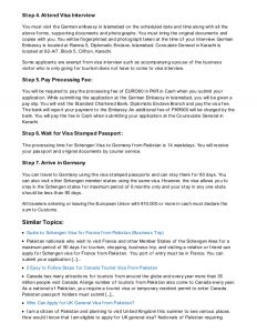 proof of income documents steps guide to schengen visa for germany from pakistan business visitor