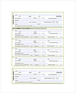 proof of income form education income verification form