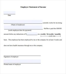 proof of income proof of income letter template pdf