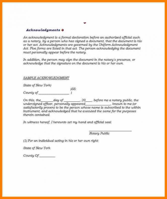 Proof Of Residency Notarized Letter Template