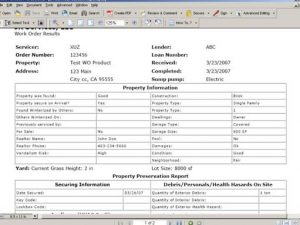 property inspection checklist pp report