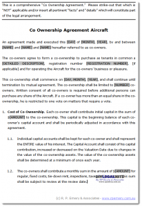 property rental agreement co own sample