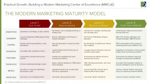 proposal outline template modern marketing center of excellence report